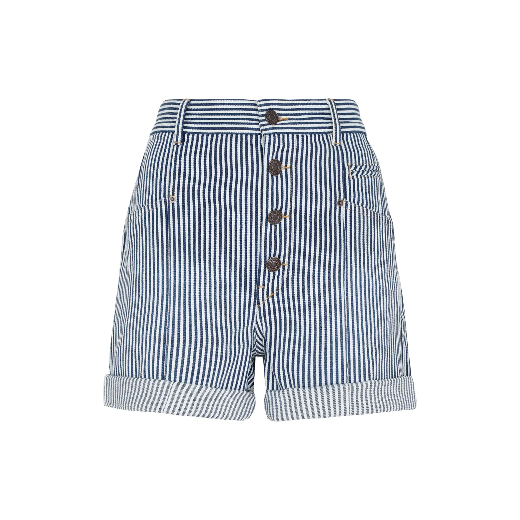 Isabel Marant High Waist Striped Shorts