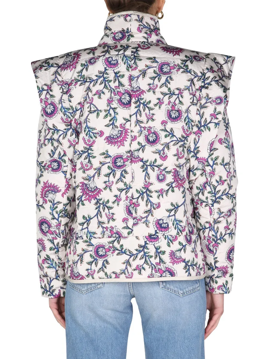 Isabel Marant Janissae Floral Printed Long-Sleeved Jacket