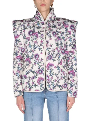Isabel Marant Janissae Floral Printed Long-Sleeved Jacket