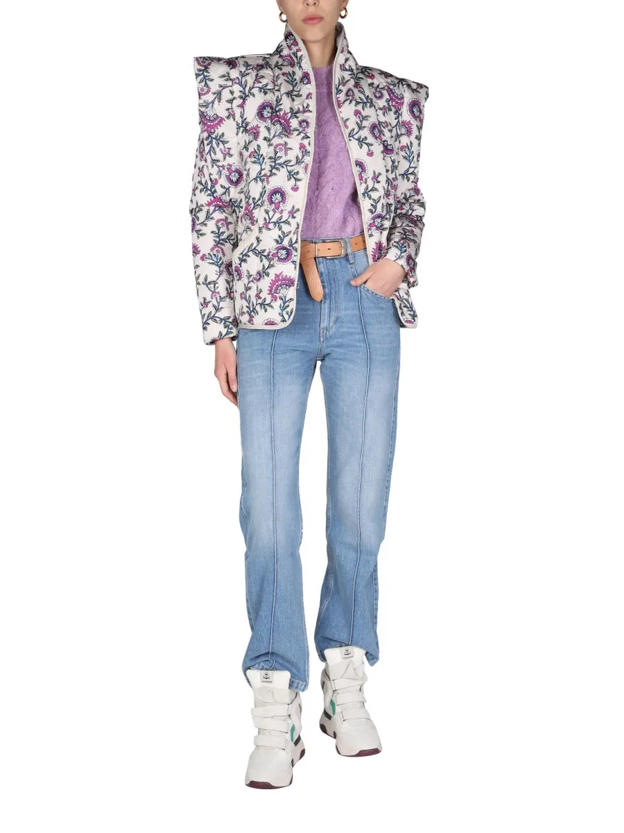 Isabel Marant Janissae Floral Printed Long-Sleeved Jacket