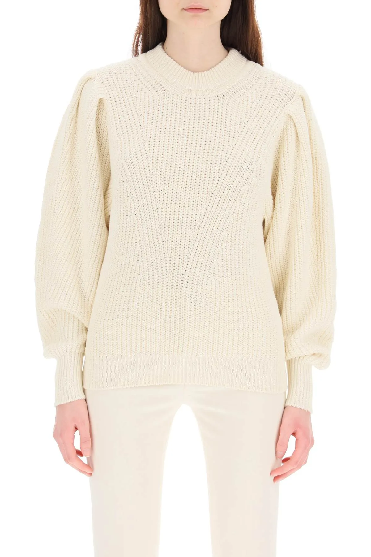 Isabel Marant Ribbed Knit Crewneck Sweater