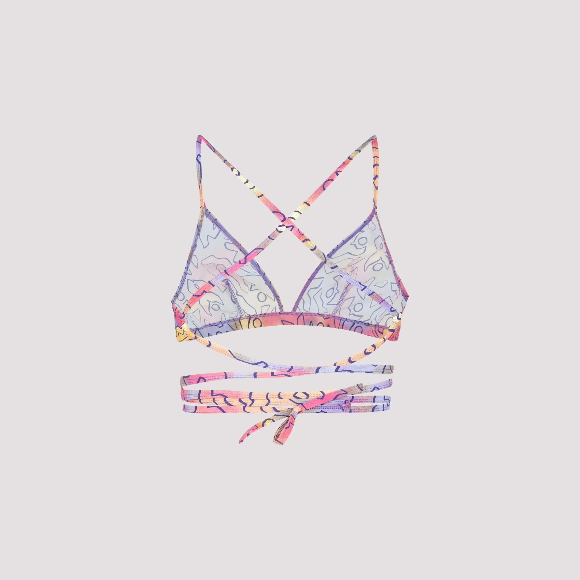 Isabel Marant Solanges Graphic Printed Bikini Top