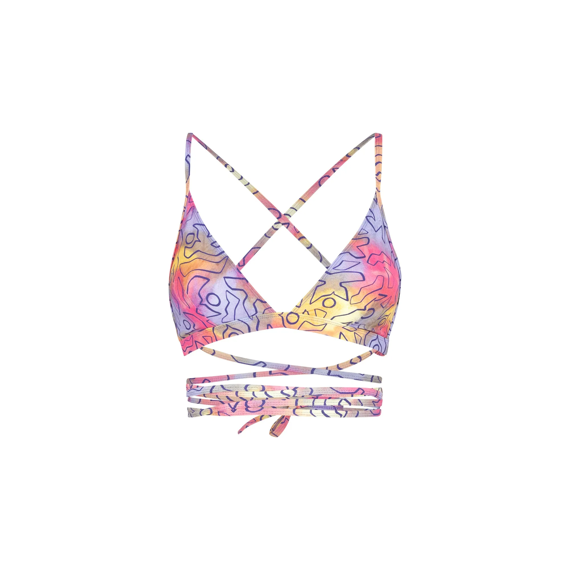 Isabel Marant Solanges Graphic Printed Bikini Top