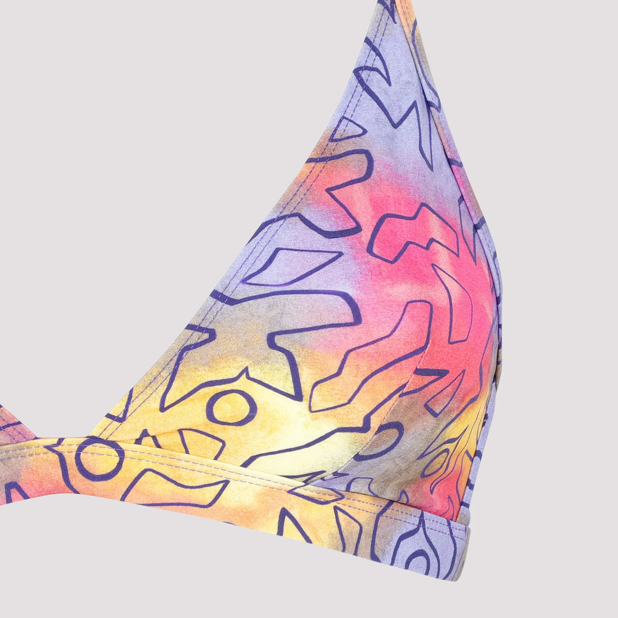 Isabel Marant Solanges Graphic Printed Bikini Top