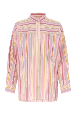 Isabel Marant Taylor Striped Long-Sleeved Shirt