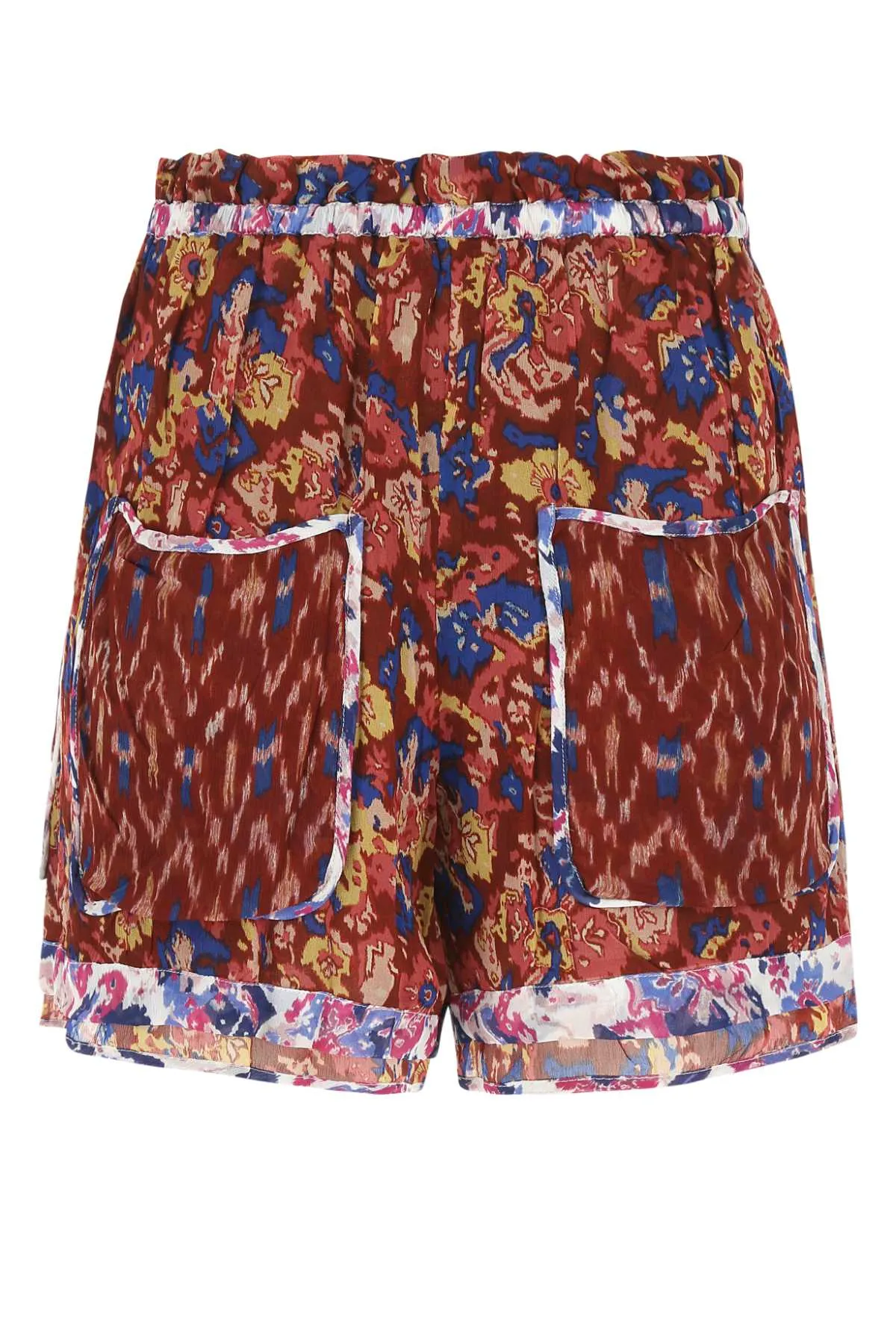 Isabel Marant toile Abstract Pattern Drawstring Mini Shorts
