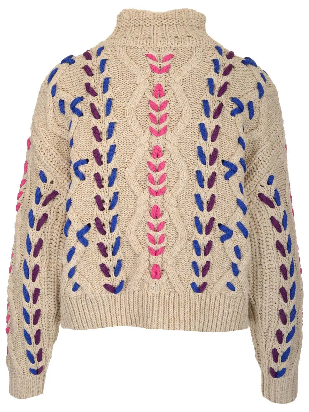 Isabel Marant toile Cable Knit High Neck Sweater