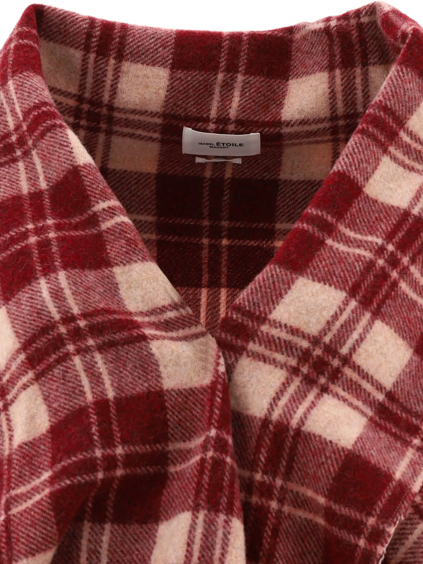 Isabel Marant toile Checked Fringed Coat