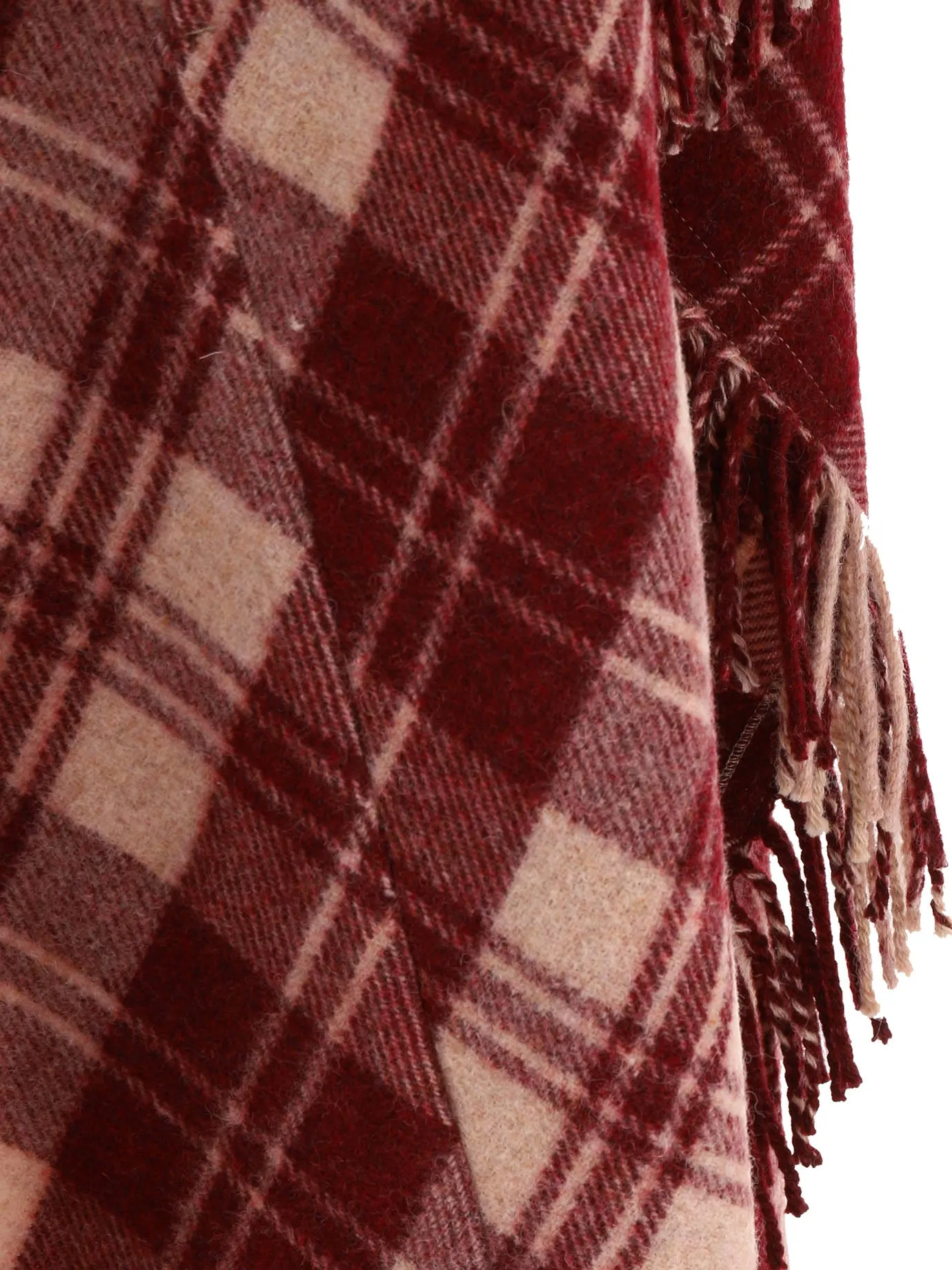 Isabel Marant toile Checked Fringed Coat