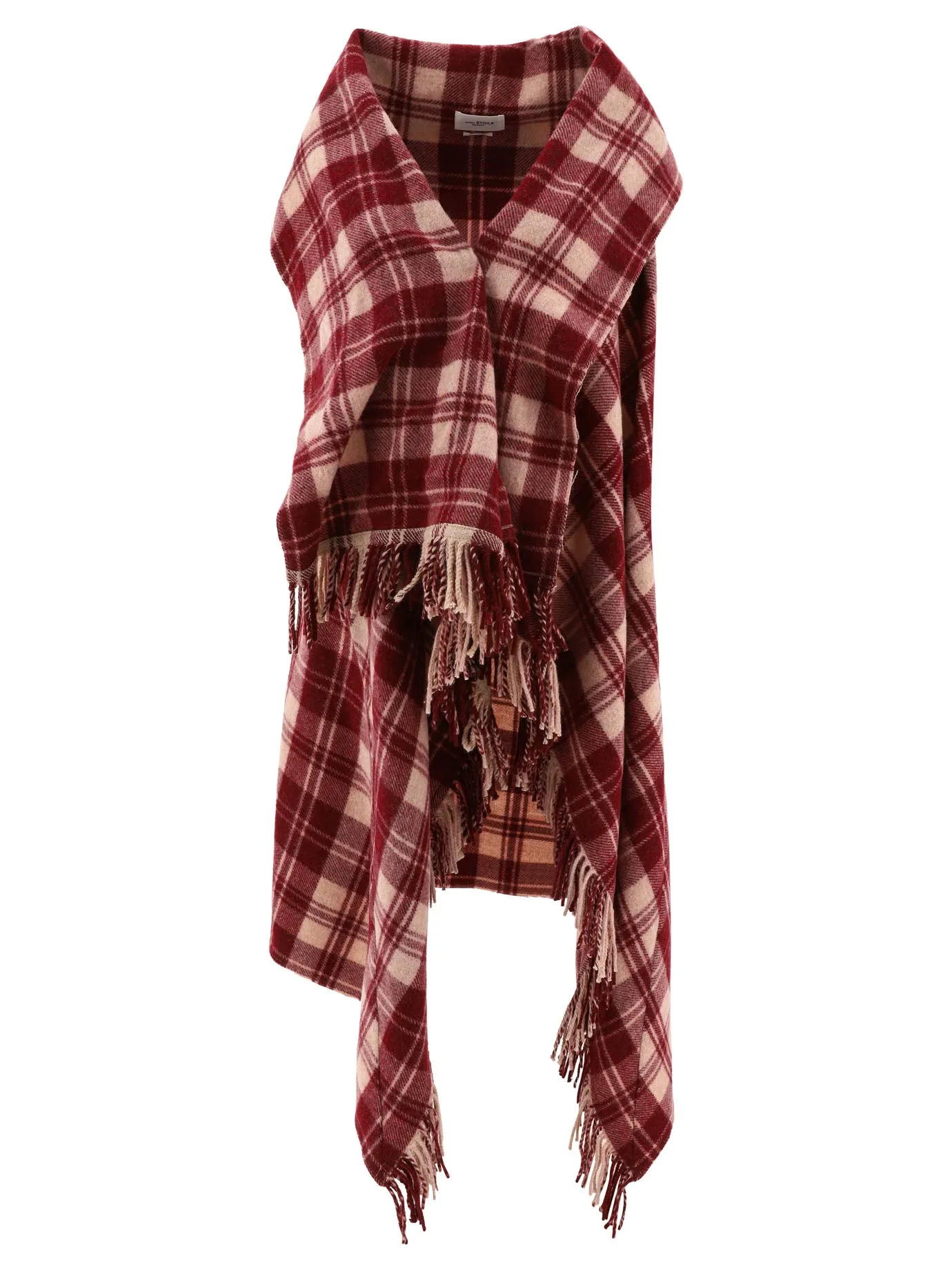 Isabel Marant toile Checked Fringed Coat