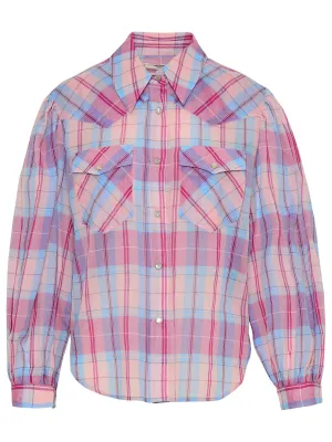 Isabel Marant toile Checked Long-Sleeved Shirt