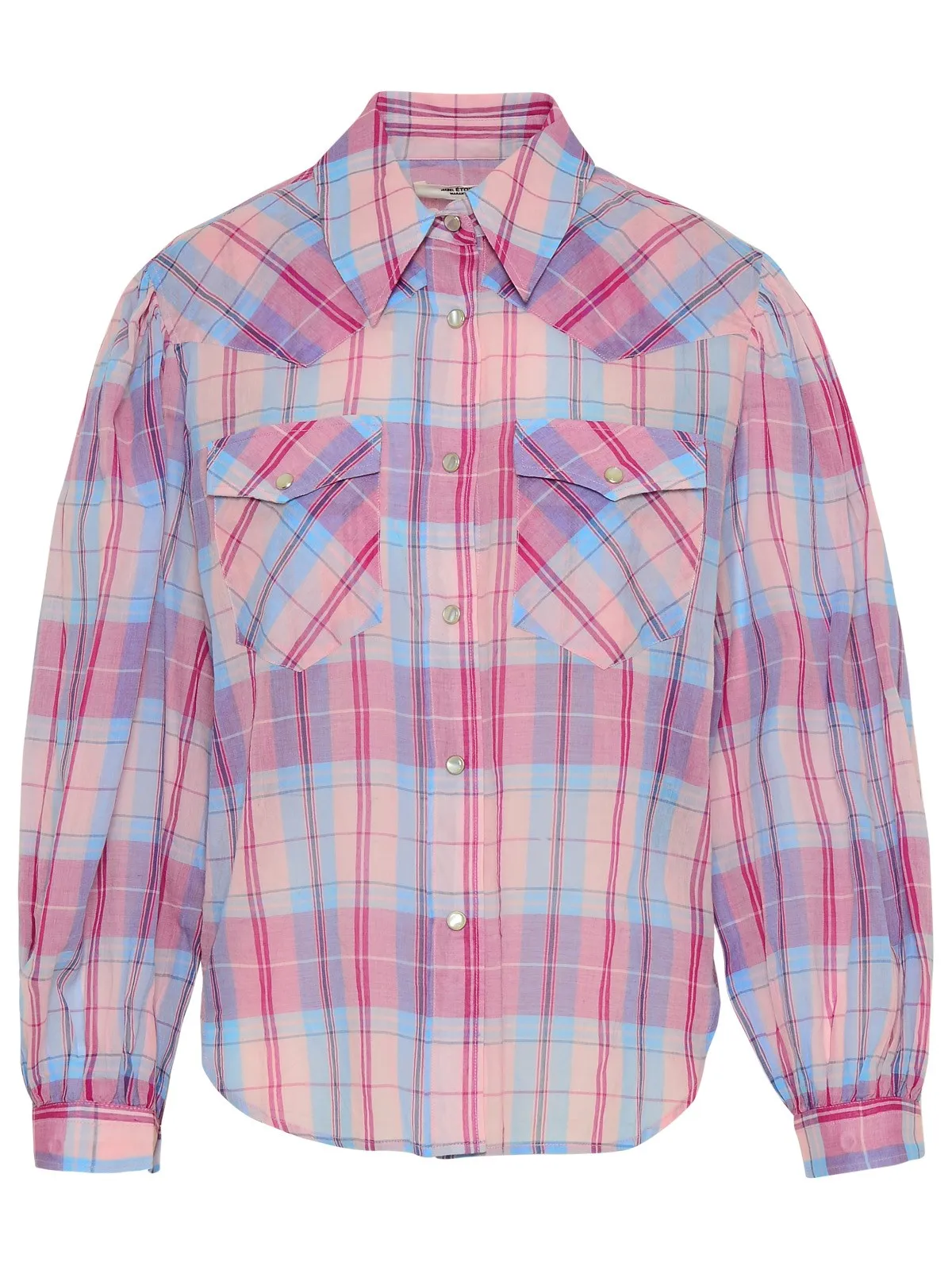 Isabel Marant toile Checked Long-Sleeved Shirt