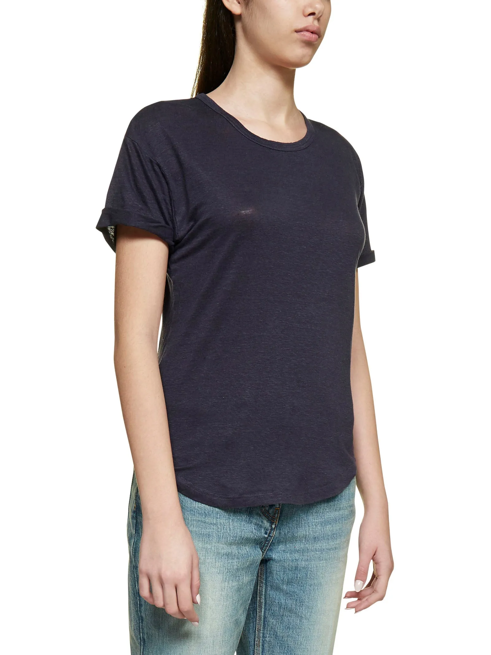 Isabel Marant toile Crewneck Short-Sleeved Top