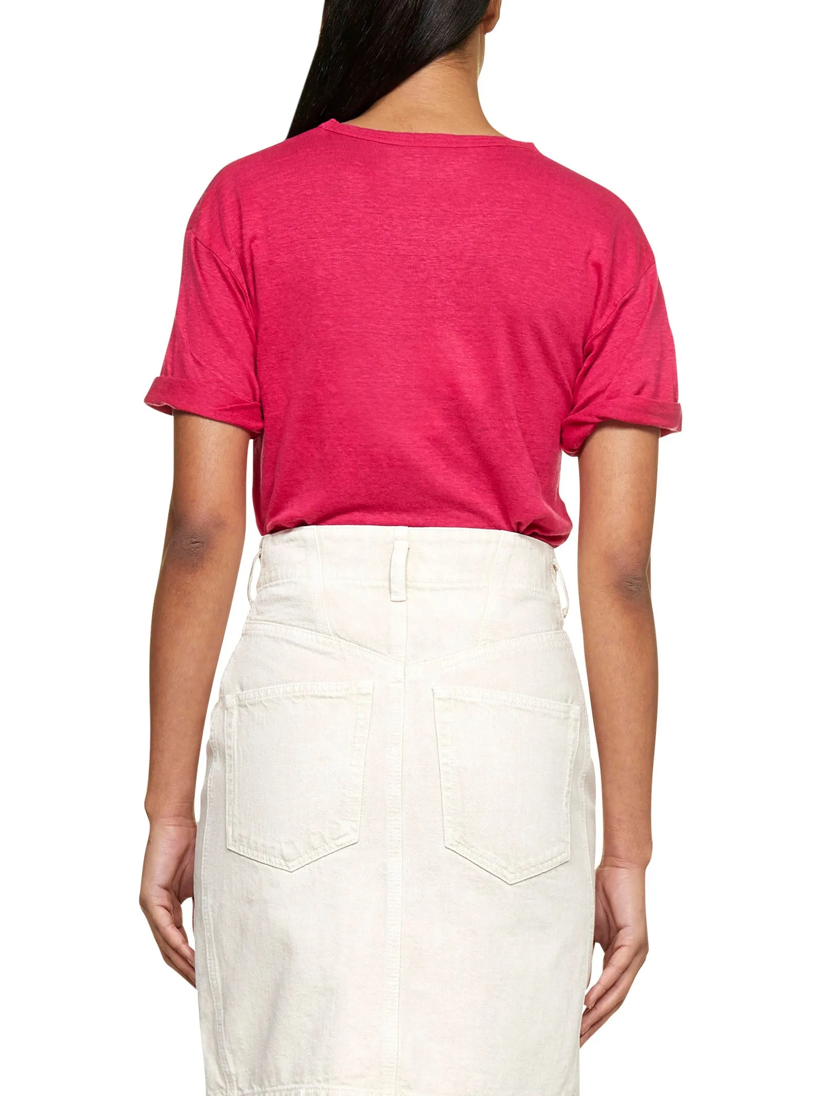 Isabel Marant toile Crewneck Short-Sleeved Top