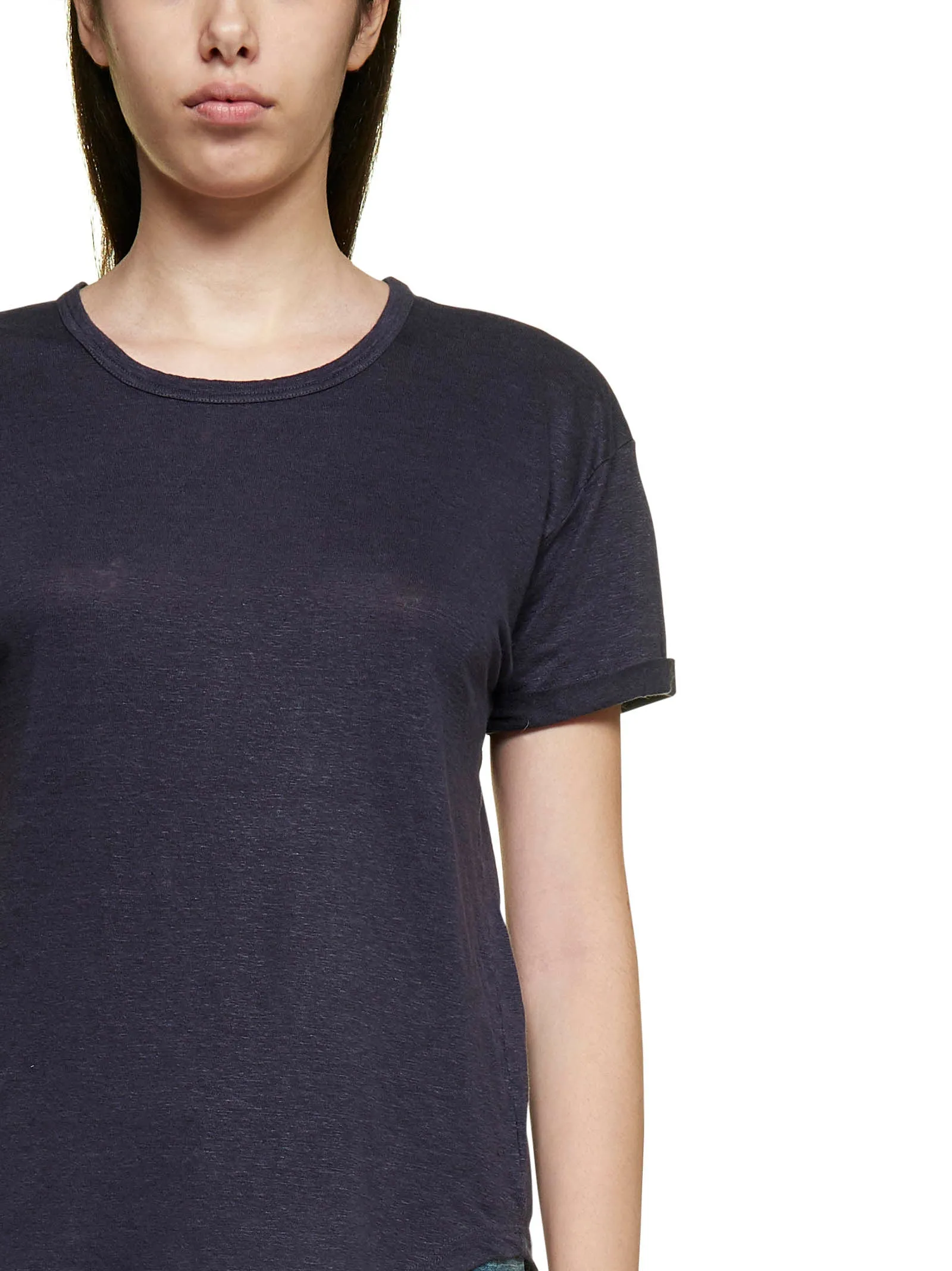 Isabel Marant toile Crewneck Short-Sleeved Top