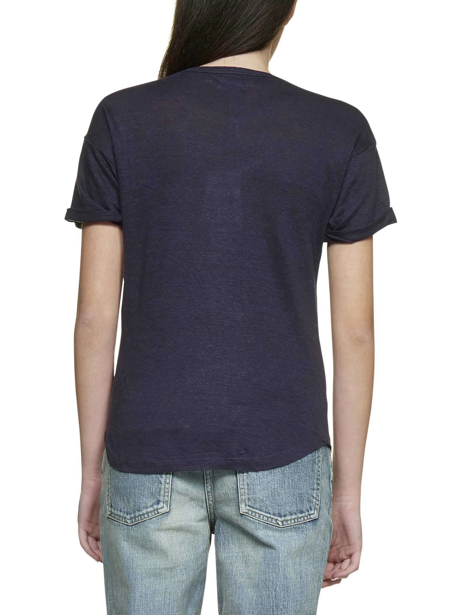 Isabel Marant toile Crewneck Short-Sleeved Top