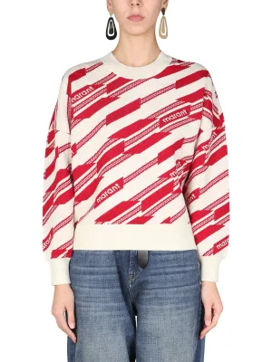 Isabel Marant toile Elia Geometric Pattern Sweater