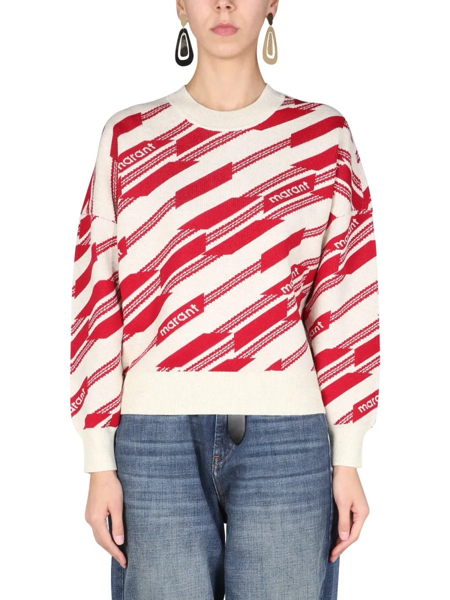 Isabel Marant toile Elia Geometric Pattern Sweater
