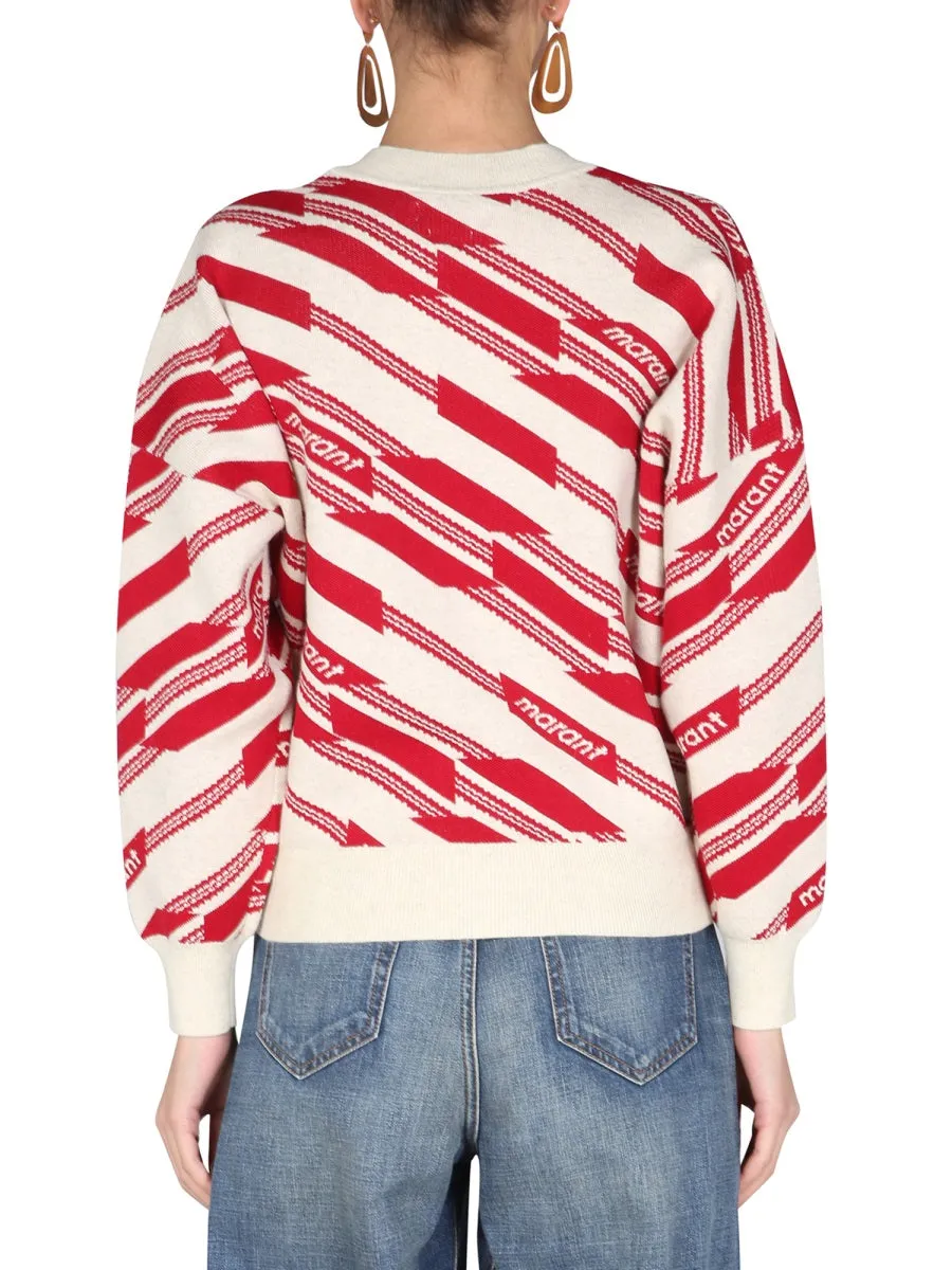 Isabel Marant toile Elia Geometric Pattern Sweater