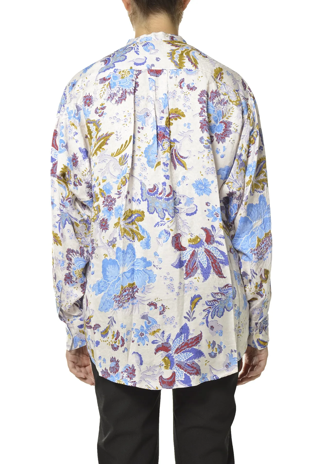 Isabel Marant toile Floral Printed Collarless Shirt