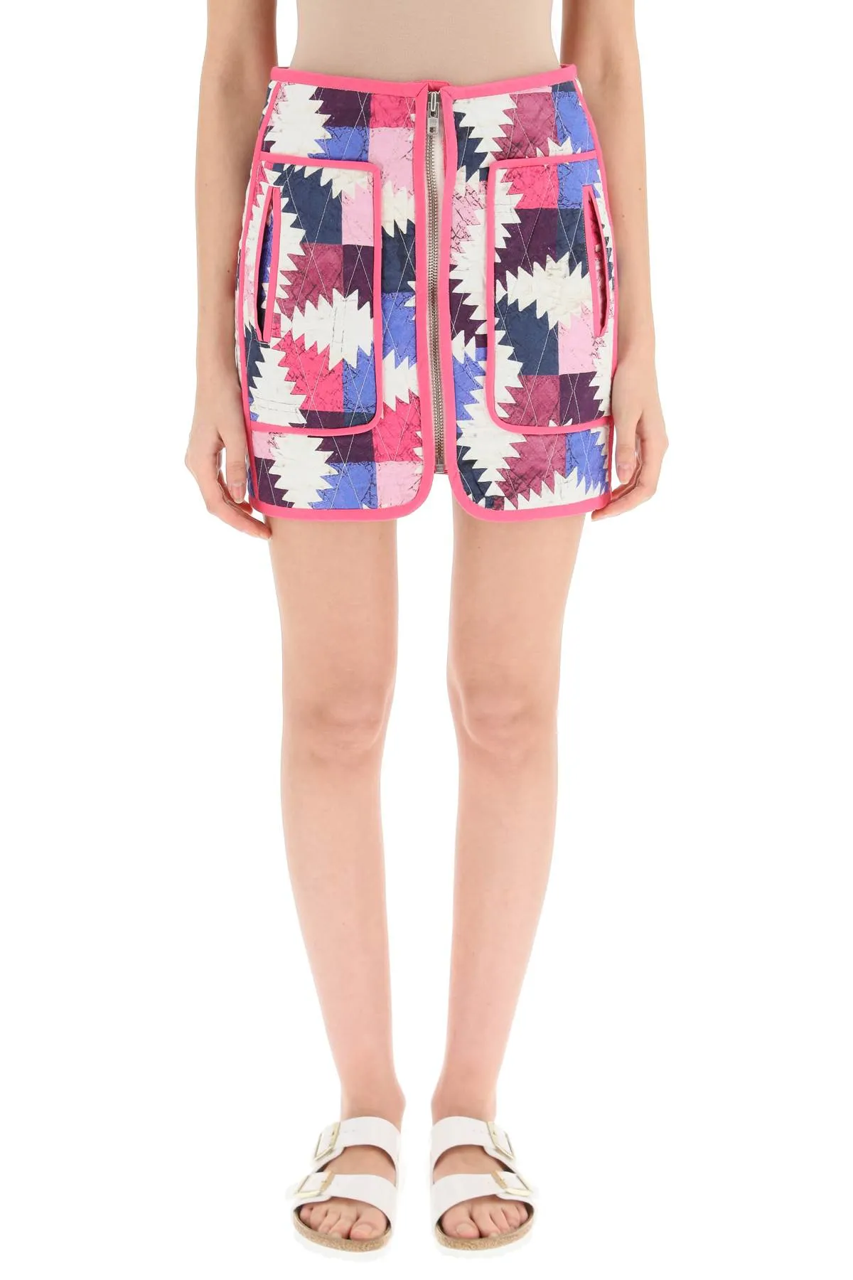 Isabel Marant toile Geometric Pattern Mini Skirt