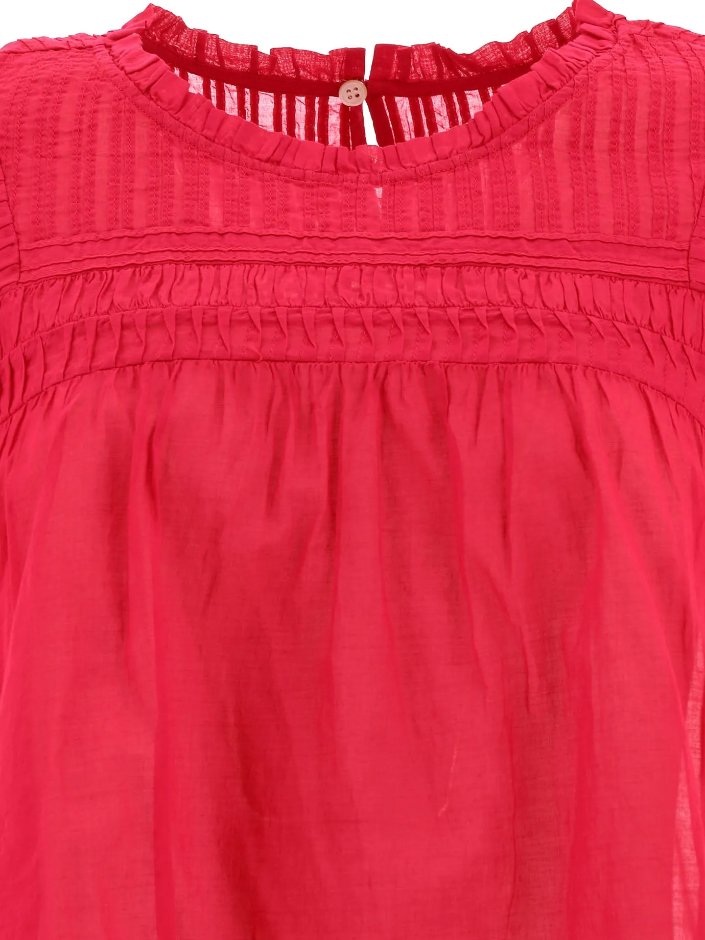 Isabel Marant toile Layona Ruffled Sleeveless Top