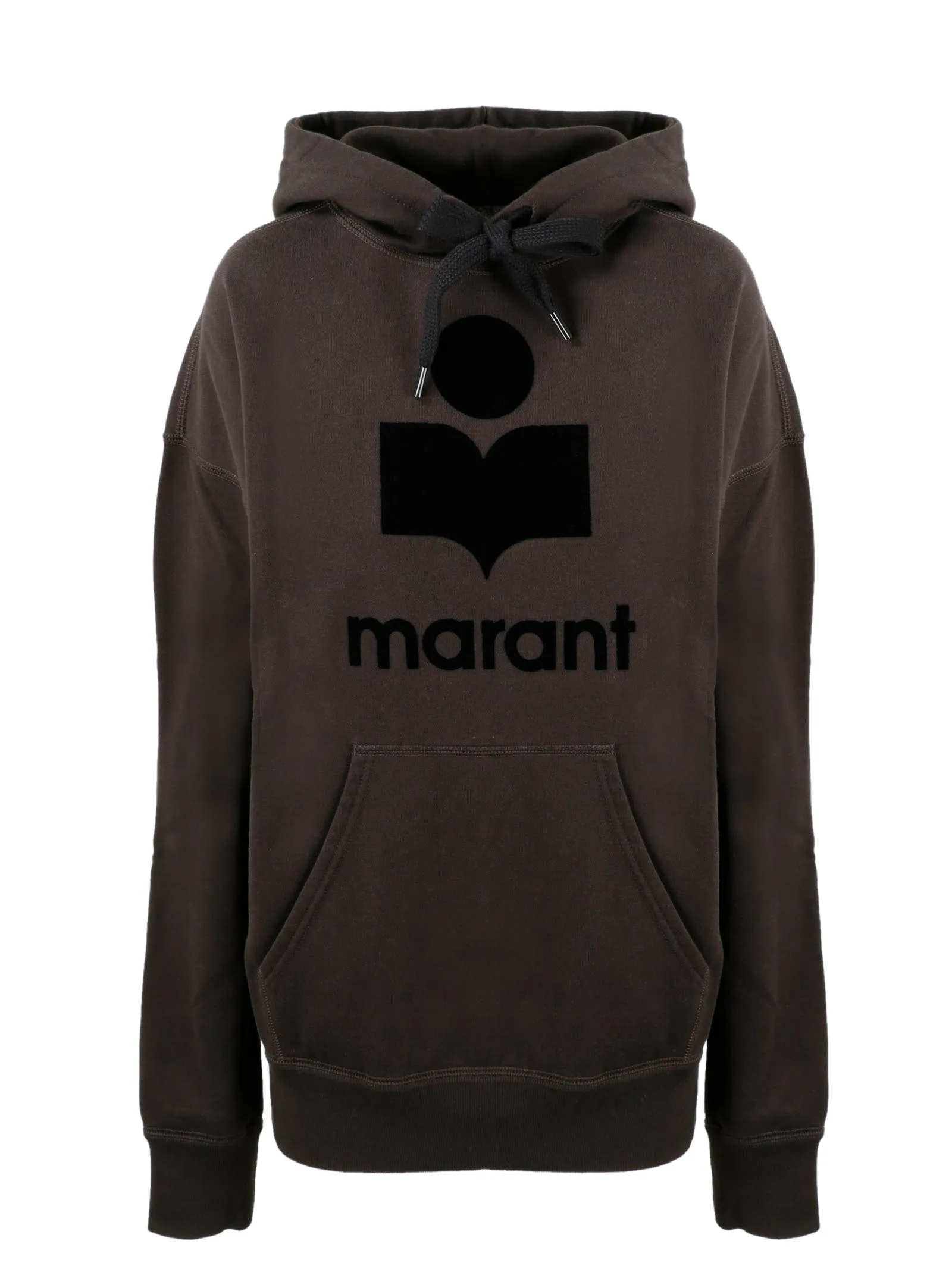 Isabel Marant toile Logo Flocked Drawstring Hoodie