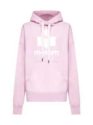 Isabel Marant toile Logo Printed Drawstring Hoodie