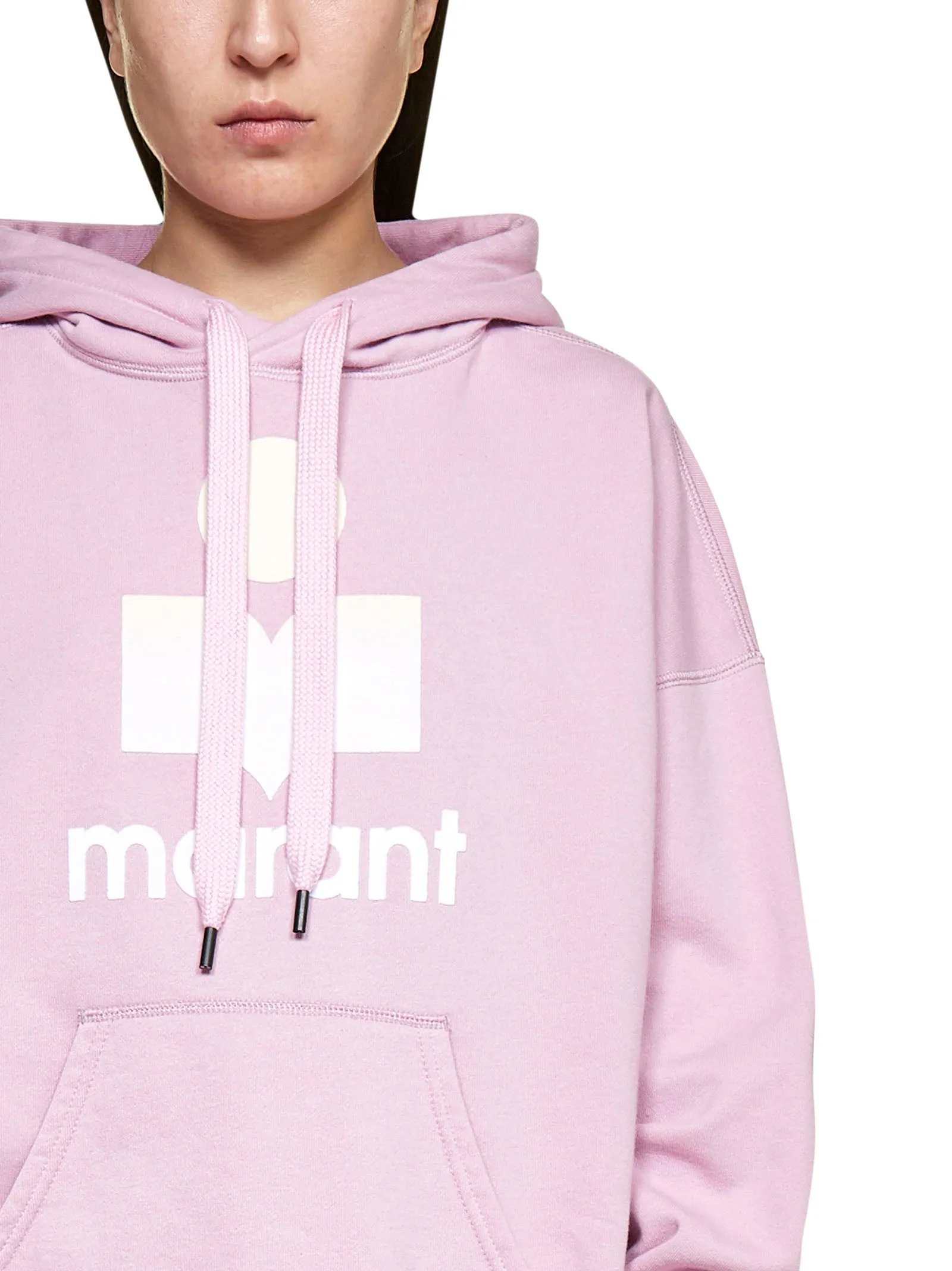 Isabel Marant toile Logo Printed Drawstring Hoodie