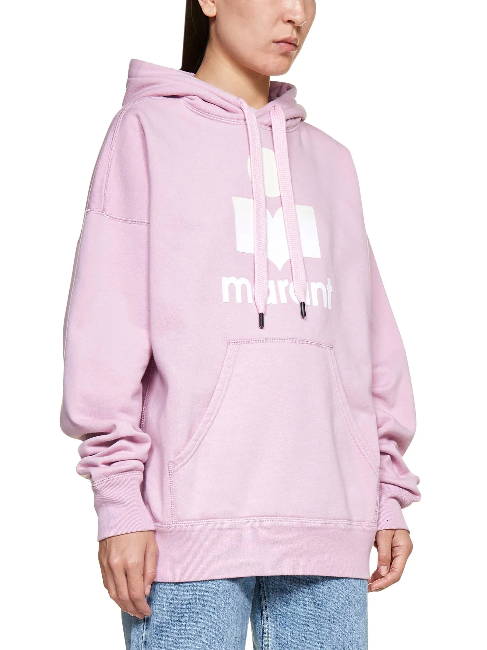 Isabel Marant toile Logo Printed Drawstring Hoodie