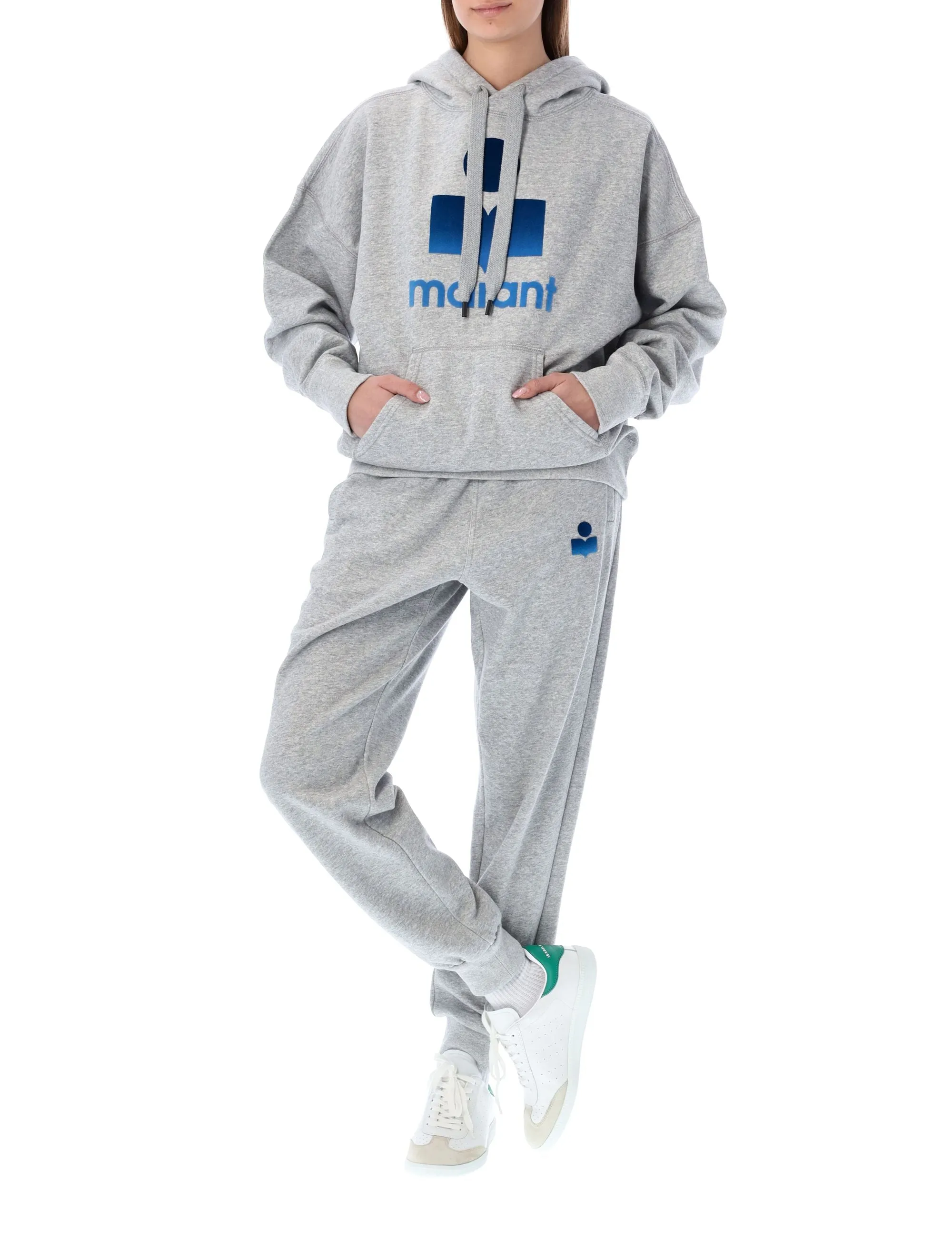 Isabel Marant toile Logo Printed Drawstring Hoodie