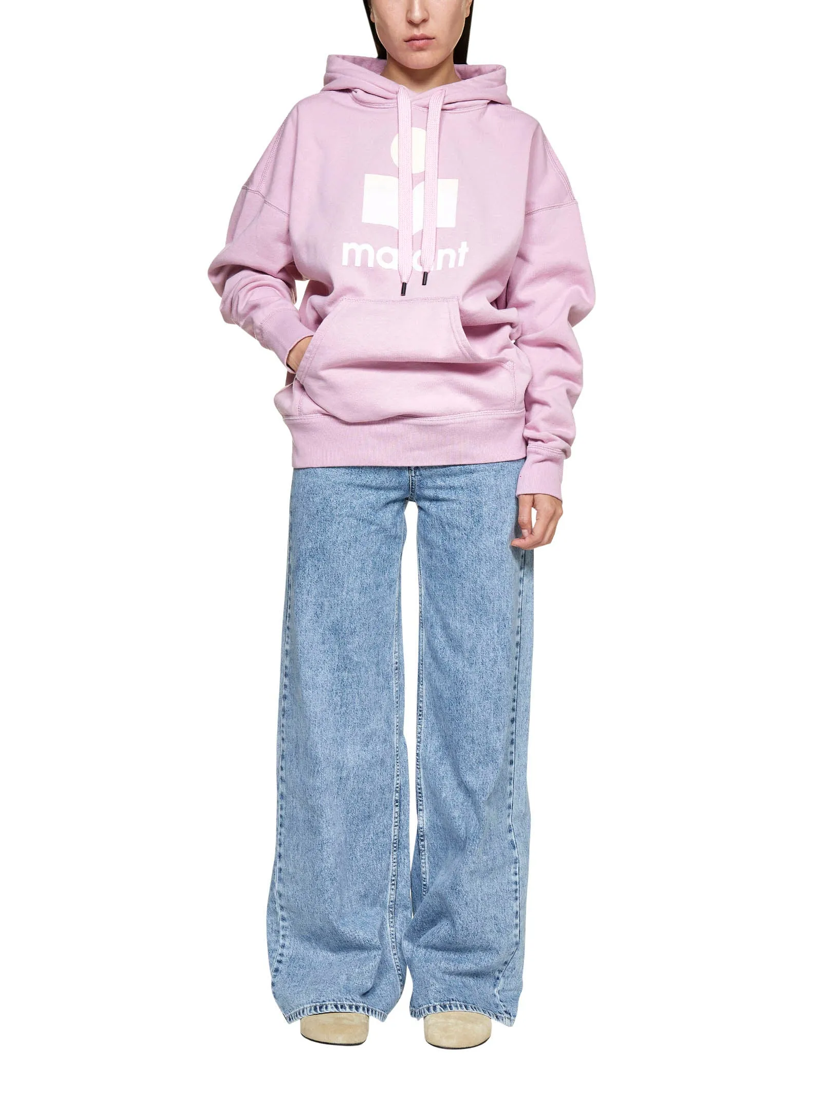 Isabel Marant toile Logo Printed Drawstring Hoodie