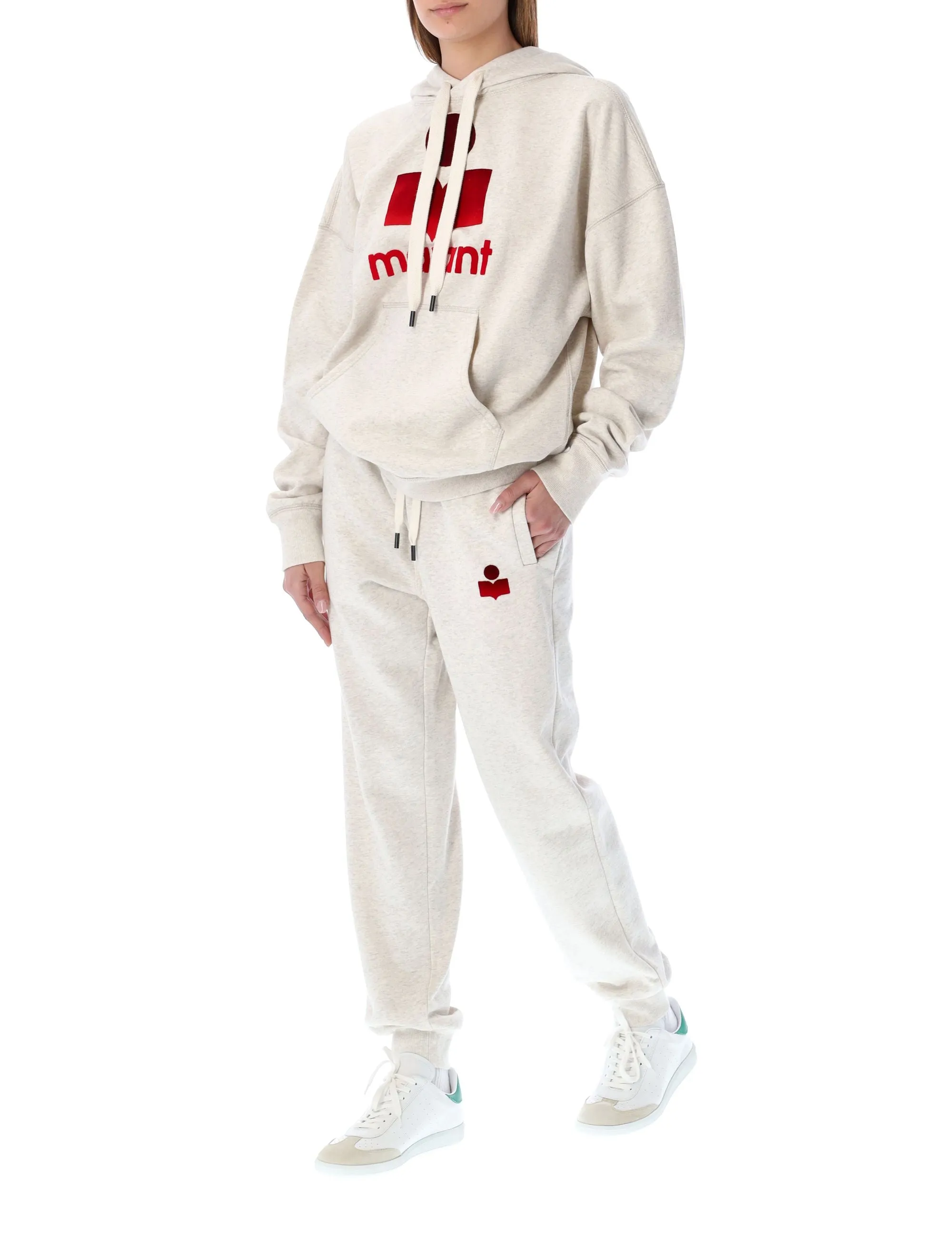 Isabel Marant toile Logo Printed Drawstring Pants