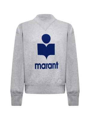 Isabel Marant toile Mock Neck Logo Printed Sweater