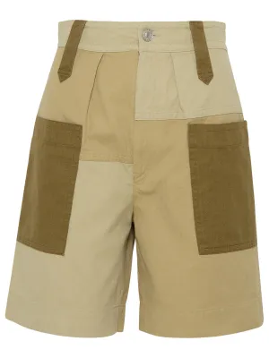 Isabel Marant toile Patchwork Shorts