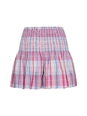 Isabel Marant toile Plaid Printed Ruched Shorts
