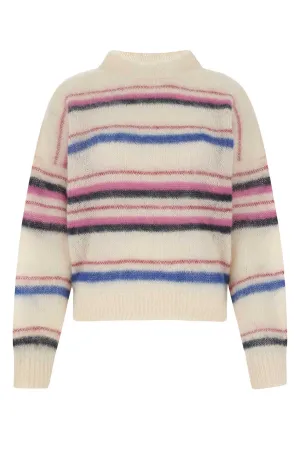 Isabel Marant toile Ribbed Hem Stripe Knit Sweater