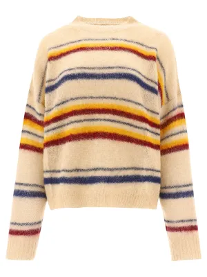 Isabel Marant toile Ribbed Hem Stripe Knit Sweater
