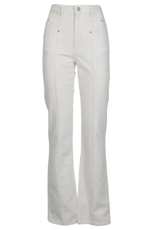 Isabel Marant Tuackom Button Detailed High Waist Jeans