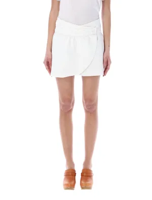 Isabel Marant Wrapped Mini Denim Skirt