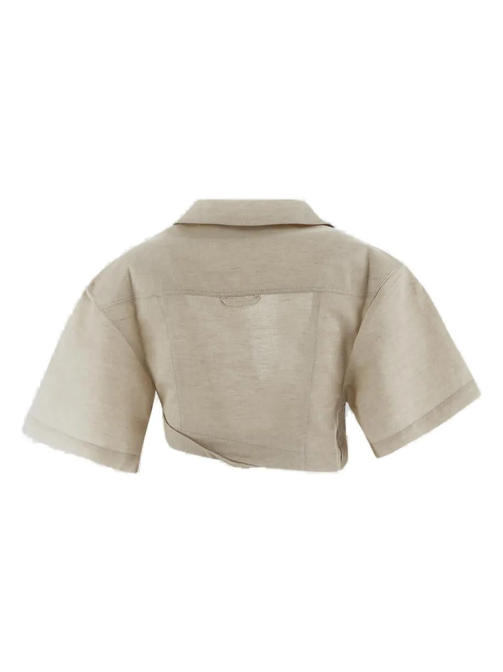 Jacquemus Capri Button Detailed Cropped Shirt