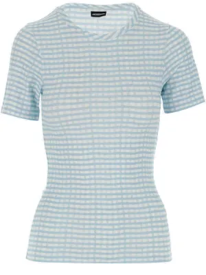 Jacquemus Check Pattern Jersey Crewneck T-Shirt