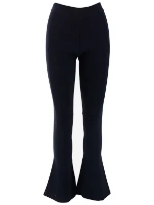 Jacquemus High Waist Flared Knitted Trousers