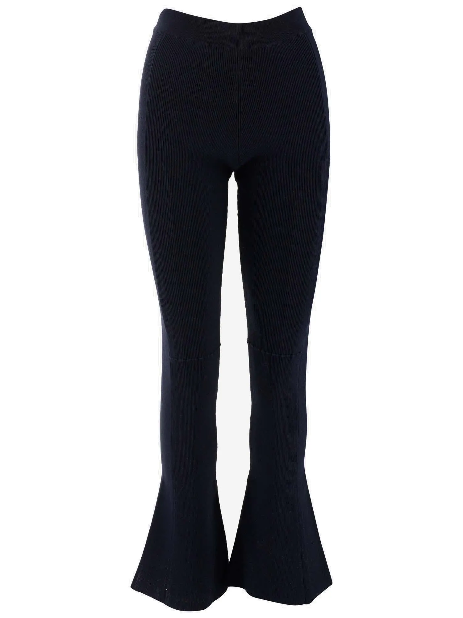 Jacquemus High Waist Flared Knitted Trousers