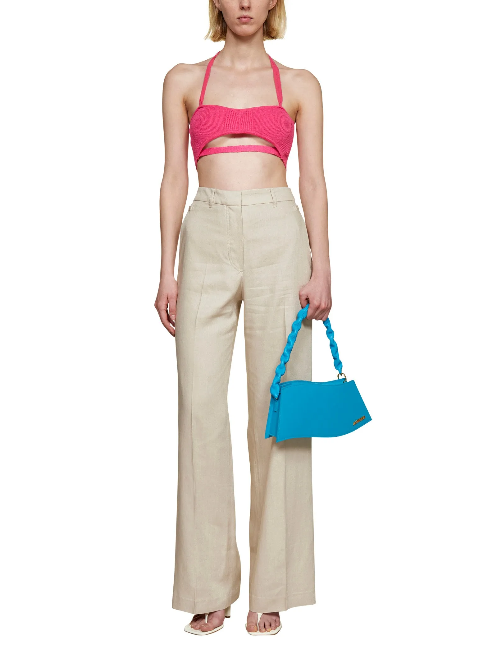 Jacquemus High Waist Wide-Leg Pants