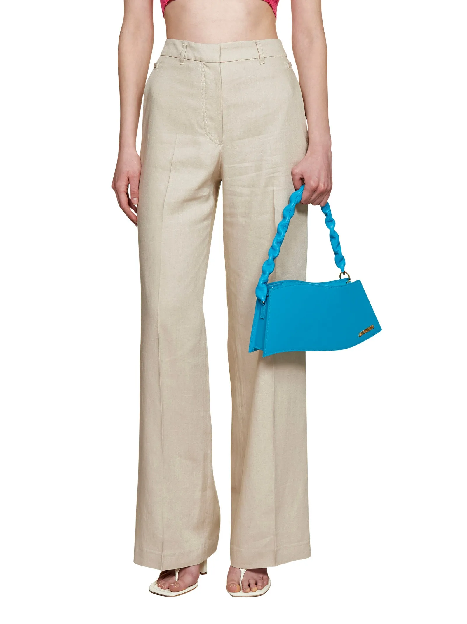 Jacquemus High Waist Wide-Leg Pants