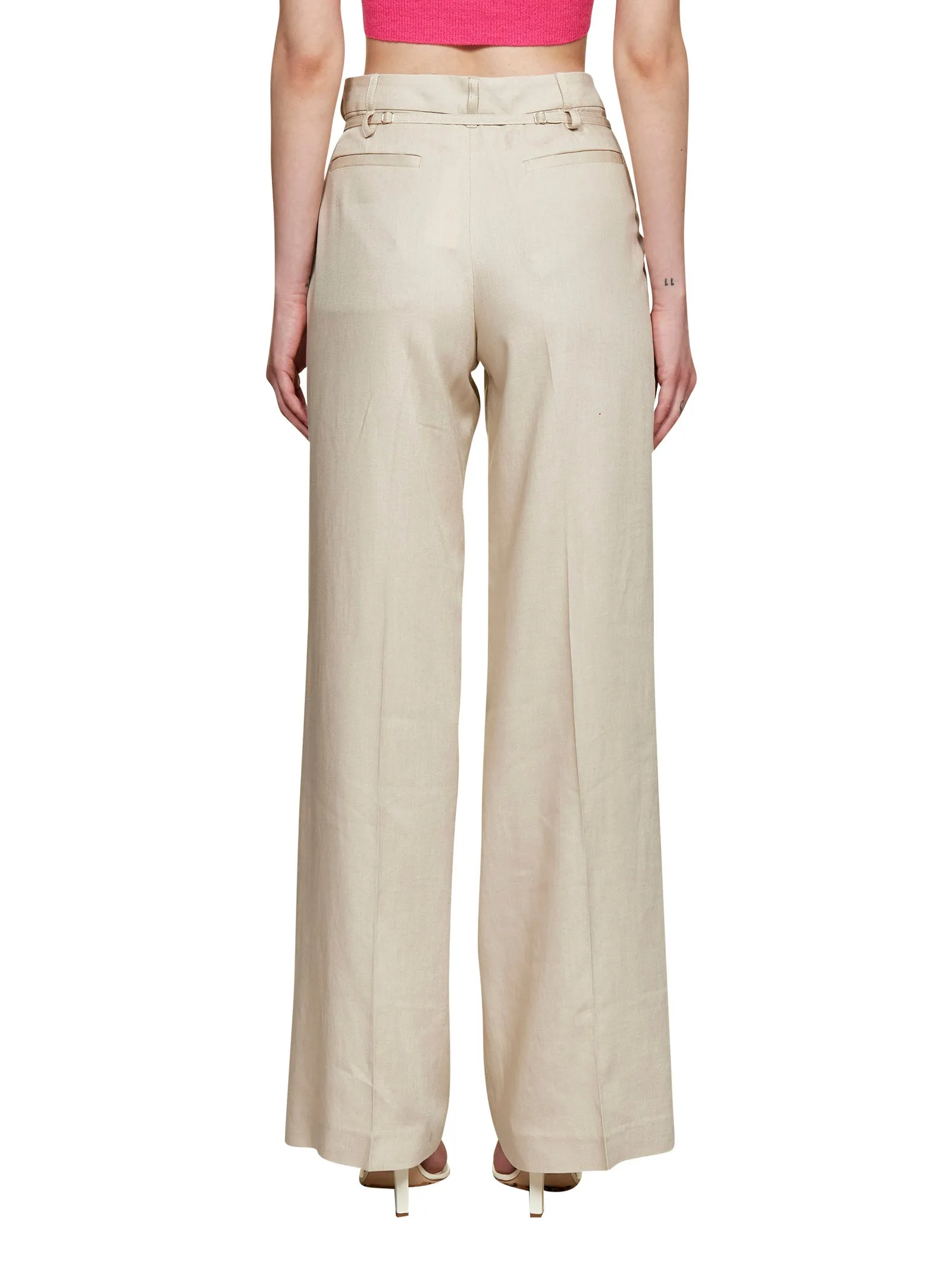 Jacquemus High Waist Wide-Leg Pants