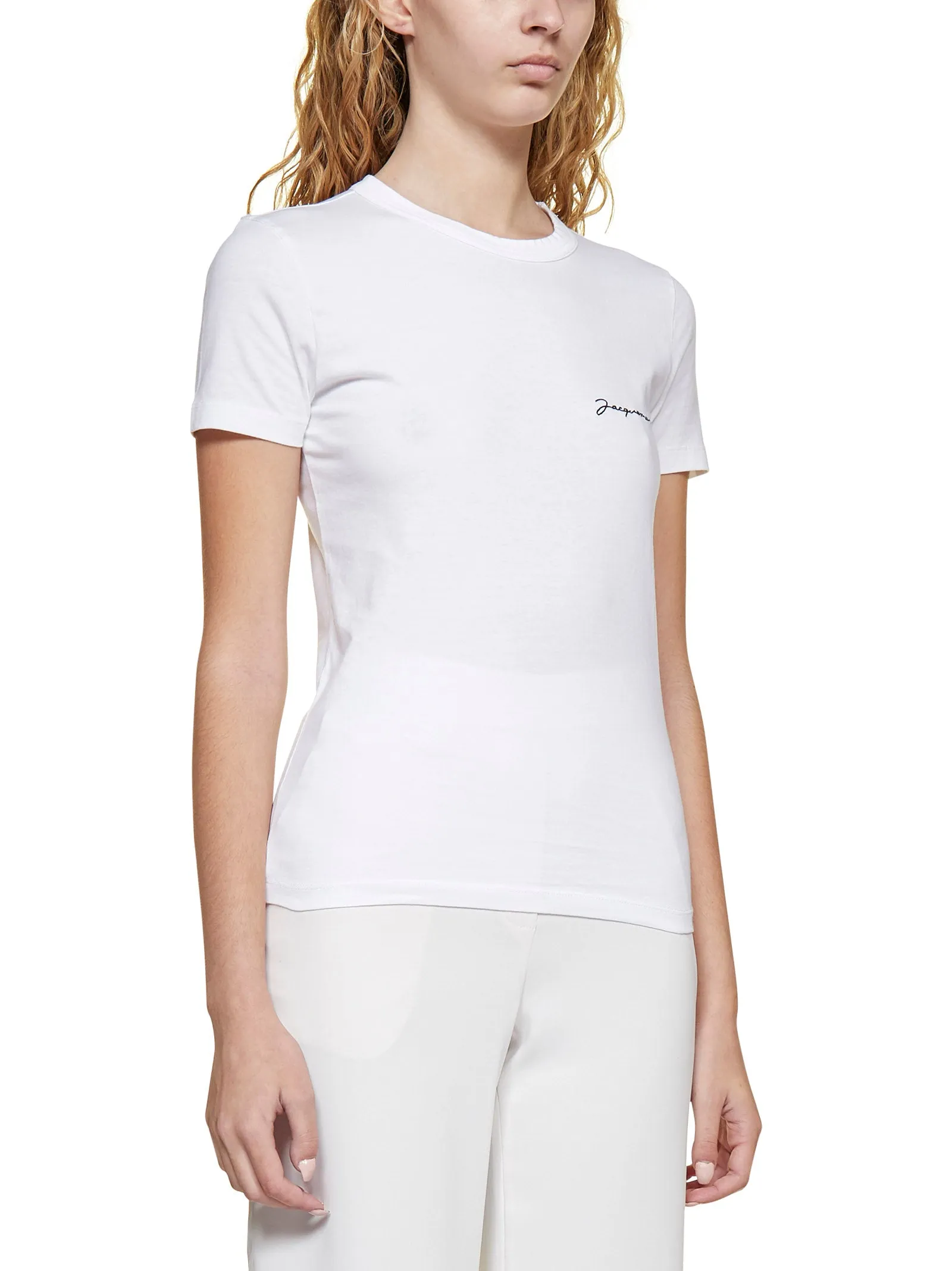 Jacquemus Logo Embroidered Crewneck T-Shirt