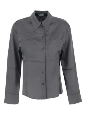 Jacquemus Mentalo Cut-Out Long-Sleeved Shirt
