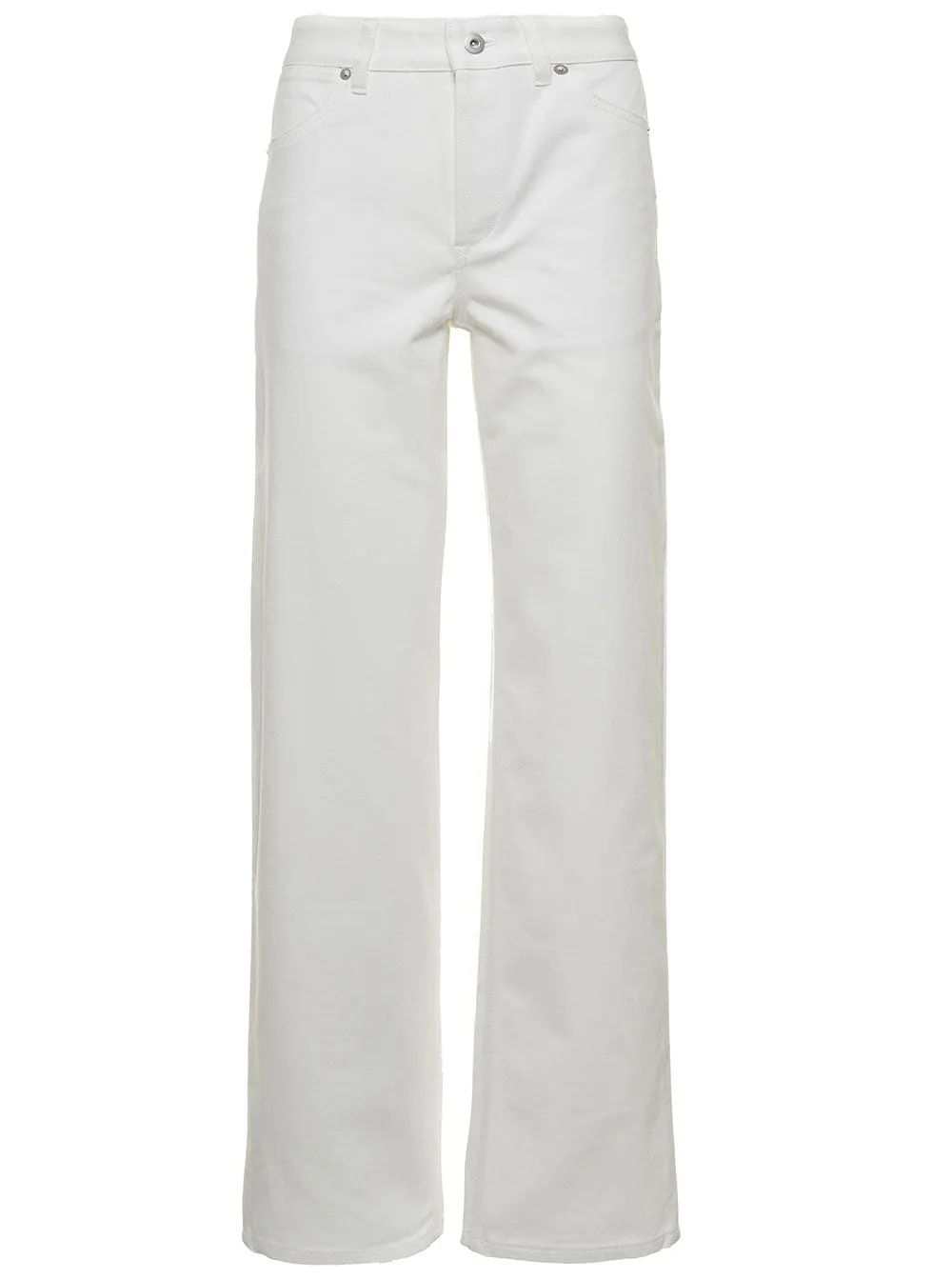 Jil Sander  Button Detailed Straight Leg Jeans